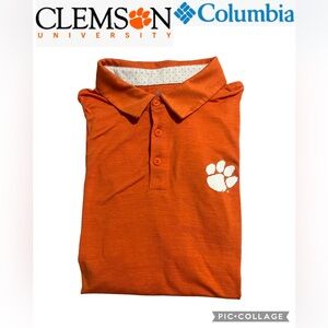 Columbia Orange Clemson Polo